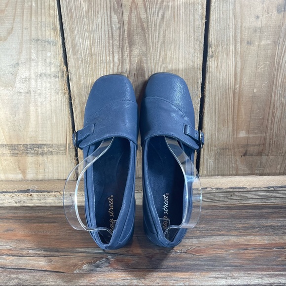 New Easy Street Comfort Wave Navy Blue Slip on Flats Womens shoes size 7.5 - Picture 11 of 15